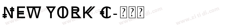 New York c字体转换